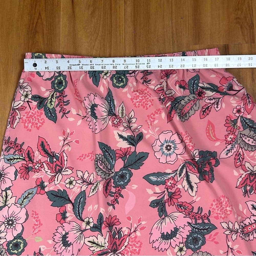 Coldwater Creek Pink Maxi A-Line Skirt with Slit - Picture 5 of 11